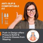 Glasses Cleaner,8 in 1 Glasses Cleaning Kit with 24H Anti Fog Eyeglass Cleaner Spray| Portable Glasses Cleaner Tool|Eye Glass Clean Cloths, Glasses Anti Slip with Soft Eyeglass Nose Pads & Ear Grip