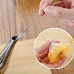 BYTRON Bytron 15pcs Long Pipe Cleaner Set, Extra Long Flexible Tube Cleaning Brush Fridge Cleaning Tool Stainless Steel Straw Nylon Cleaning Brush in Different Size White