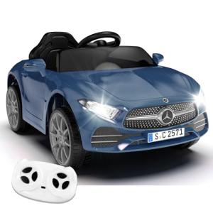 NEWDOOD Licensed Mercedes-Benz CLS 350 12V Kids Ride On Car with 2.4G Remote Control, Battery Powered Electric Car Ride On Vehicle w/Bluetooth, Music, Safety, Lights,Ride on Toys for Toddlers (Blue)