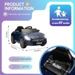 NEWDOOD Licensed Mercedes-Benz CLS 350 12V Kids Ride On Car with 2.4G Remote Control, Battery Powered Electric Car Ride On Vehicle w/Bluetooth, Music, Safety, Lights,Ride on Toys for Toddlers (Blue)