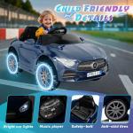 NEWDOOD Licensed Mercedes-Benz CLS 350 12V Kids Ride On Car with 2.4G Remote Control, Battery Powered Electric Car Ride On Vehicle w/Bluetooth, Music, Safety, Lights,Ride on Toys for Toddlers (Blue)