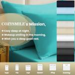 CozySmile Breathable Cooling Full Sheet Set - Hotel Luxury 4 Piece Deep Pocket Sheets for Full Size Bed, Fits 16" Mattress, Easy Care Wrinkle Free Bedding Sheet and Pillowcase Set, Turquoise