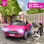 MINIATURE MOTORS 12V Licensed Electric Car with Remote Control, Kids Ride On Car with Bluetooth USB Music Player, 3.1MPH Max Speed, Battery Powered Roadster Birthday Day Gift for Boys and Girls-Rosy