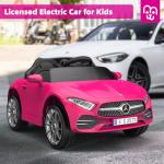 MINIATURE MOTORS 12V Licensed Electric Car with Remote Control, Kids Ride On Car with Bluetooth USB Music Player, 3.1MPH Max Speed, Battery Powered Roadster Birthday Day Gift for Boys and Girls-Rosy