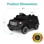 Best Choice Products Kids 6V Ride On Truck w/Parent Remote Control, 3 Speeds, LED Lights, Black