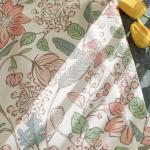 jinchan Nursery Curtains 95% Blackout Pink 63 Inch Long Floral Curtains for Girls Room, Farmhouse Drapes for Living Room Bedroom Darkening Window Treatment Grommet Top Set of 2 Panels