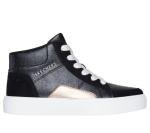 Skechers Girls Eden LX Sneaker, Black/Rosegold, 11.5 Little Kid