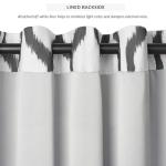 Elrene Home Fashions Renzo Ikat Geometric Room-Darkening Window Curtain, Living Room and Bedroom Drape with Grommets, 52"x95", 1 Panel, Taupe-gray