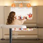 SIBRILLE 36W LED Floor Lamp, Super Bright Standing Lamp, Modern Stepless Dimmable Torchiere Tall Lamp with Remote Control, 350°Rotating Head Reading Floor Lamp for Living Room, Bedroom, Office