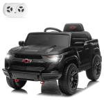 Winado Licensed Chevrolet Colorado Electric Car for Kids, 12V Ride on Toys for Toddlers with Remote Control, Battery Powered Electric Car Ride On Vehicle w/Bluetooth, Soft Start, LED Lights - Black