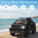 Winado Licensed Chevrolet Colorado Electric Car for Kids, 12V Ride on Toys for Toddlers with Remote Control, Battery Powered Electric Car Ride On Vehicle w/Bluetooth, Soft Start, LED Lights - Black
