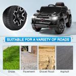 Winado Licensed Chevrolet Colorado Electric Car for Kids, 12V Ride on Toys for Toddlers with Remote Control, Battery Powered Electric Car Ride On Vehicle w/Bluetooth, Soft Start, LED Lights - Black