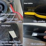 10Pcs Crevice Cleaning Tools, Household Cleaning Brush，Hard Bristle Brushes for Small Spaces, Bathroom, Kitchen, Tiles, Vents, Blinds, Keyboard