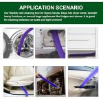 EZ SPARES 3-in-1 Cleaning Kit for DYS V7/V8/V10/V11/V15 – Vacuum Brush Head, Dryer Vent & Refrigerator Coil Brush | Flexible Crevice Tool Included | Multi-Surface Cleaning Accessories