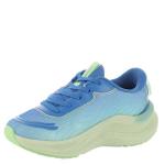 SKECHERS Kids Girls Max Cushioning Ascend - Aura Sneaker, Blue/Multi, 1 Little Kid