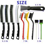 10Pcs Crevice Cleaning Tools, Household Cleaning Brush，Hard Bristle Brushes for Small Spaces, Bathroom, Kitchen, Tiles, Vents, Blinds, Keyboard