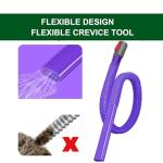 EZ SPARES 3-in-1 Cleaning Kit for DYS V7/V8/V10/V11/V15 – Vacuum Brush Head, Dryer Vent & Refrigerator Coil Brush | Flexible Crevice Tool Included | Multi-Surface Cleaning Accessories