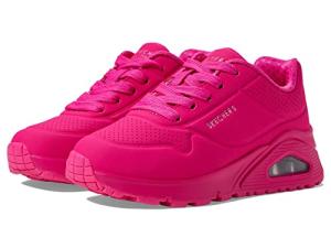 Skechers Girls Uno Gen1-Neon Glow Sneaker, Hot Pink, 12 Little Kid