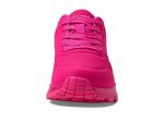 Skechers Girls Uno Gen1-Neon Glow Sneaker, Hot Pink, 12 Little Kid