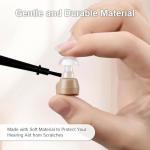 NIIIYTYB 3 Pieces Hearing Aid Cleaning Tools Kit in Ear Monitor Cleaner Brush Set with Wax Loop Essential Accessories for Hearing Aid Maintenance Ear Tool Cleaning Brushes