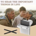 (40 Pcs) Phonak Cerumen Stop Wax Guards Filters for Hearing Aids Resound,Widex and Unitron, Hearing Aid Accessories Cerumen Stop Cleaning Tool Replacement Parts, Ear Supplies Cleaning Kit (5 Packs）