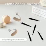 NIIIYTYB 3 Pieces Hearing Aid Cleaning Tools Kit in Ear Monitor Cleaner Brush Set with Wax Loop Essential Accessories for Hearing Aid Maintenance Ear Tool Cleaning Brushes