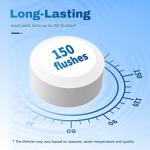 Vacplus Toilet Bowl Cleaner Tablets 12 PACK, Automatic Toilet Bowl Cleaners with Bleach for Deodorizing and Descaling, Bathroom Cleaner Against Tough Stains