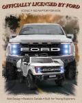 First Ride On 24V Kids Ride On Truck, Licensed Ford F-150 Raptor 2 Seater Electric Car w/Remote Control, Toddler Ride On Car Toys w/LED Lights, Bluetooth, Music, Truck Bed Storage, Soft Start (White)