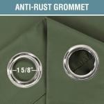 H.VERSAILTEX Blackout Curtain for Living Room Thermal Insulated Window Treatment Curtain Extra Long 84 inch Length Energy Saving Solid Grommet Top Blackout Drape, One Panel, Bronze Green, 52"W x 84"L