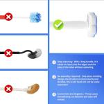 Topo Bear Disposable Toilet Bowl Brush with 40 Toilet Wand Refills, Toilet Bowl Cleaner Wands, Toilet Cleaning System Starter Kit