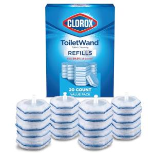Clorox ToiletWand Toilet Cleaner Refills, Toilet brush, Original, 20 Count