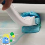 Scrubbing Bubbles Toilet Bowl Brush and Holder with Cleaner Refill Pads, Fresh Brush Toilet Wand Starter Kit, Cleans Limescale & Fights Odors, Citrus Scent, 1 Wand + 4 Refills + 1 Stand
