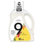 9 Elements Liquid Laundry Detergent, Citrus Scent, Vinegar Powered, 92 fl oz, 1 count