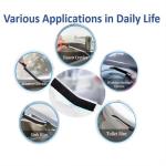 Crevice Cleaning Brush Cleaning Tools Cleaning Supplies Grout Brush Scrub Brush Toilet Brush for Household Use for Cleaning Bathroom Kitchen 3 Pcs (Black)