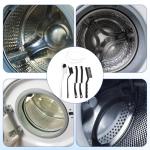 Washing Machine Cleaning Brush Kit, Laundry Deep Clean Tools Accessories, Front Load Washer Machine Cleaner Accessories with 2 Pcs Drum Slot Cleaner Brushes and 5 Pcs Small Cleaning Brush