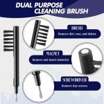 Wovnet Hearing Amplifier Accessories Kit, Compatible with Audien Hearing Amplifier Cleaning Tools, Includes 6 Sizes Silicone Dome, Cleaning Brush and Screwdriver, Wax Guards, Carrying Case(16 Pcs)