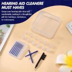 Wovnet Hearing Amplifier Accessories Kit, Compatible with Audien Hearing Amplifier Cleaning Tools, Includes 6 Sizes Silicone Dome, Cleaning Brush and Screwdriver, Wax Guards, Carrying Case(16 Pcs)