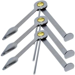Pipe Scraper Cleaner Tool (3 Pack) 3-in-1 Tobacco Pipe Cleaning Accessories for Clean Pipe Reamers Tamper (Silver)