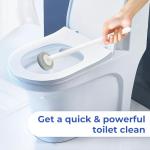 Disposable Toilet Brush and Holder Set with 18 Count Cleaner Refills Pads Replacement Heads,1 Wand Handle, 1 Storage Caddy,Essential for Toilet Bowl Cleaners,Bathroom Cleaning, Bathtub