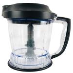 Ninja Storm Food Processor Blender Master Bowl 450W Motor Power Pod with Total Crushing Technology BPA-Free Pitcher Black QB751Q (Renewed)