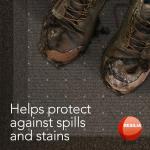 RESILIA Low-Pile Carpet Runner - Non Slip Carpet & Rug Protection, Washable Clear Vinyl Floor Runners, 27 Inches Wide x 12 Feet Long, Made in The USA