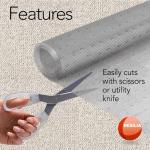 RESILIA Low-Pile Carpet Runner - Non Slip Carpet & Rug Protection, Washable Clear Vinyl Floor Runners, 27 Inches Wide x 12 Feet Long, Made in The USA