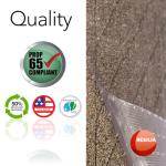 RESILIA Low-Pile Carpet Runner - Non Slip Carpet & Rug Protection, Washable Clear Vinyl Floor Runners, 27 Inches Wide x 12 Feet Long, Made in The USA