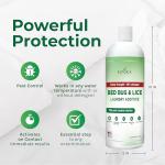 Hygea Natural Lice & Bed Bug Extra Strength Laundry Additive - Environmentally Responsible, Odorless & Stain-Free Liquid Laundry Treatment - Safe for Children & Pets - Any Water Temperature (32 oz)