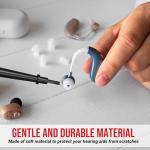 5 Pieces Hearing Aid Cleaning Tools - Hearing Aid Cleaning Brush with Wax Loop Essential Accessories for Earbuds