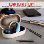 5 Pieces Hearing Aid Cleaning Tools - Hearing Aid Cleaning Brush with Wax Loop Essential Accessories for Earbuds