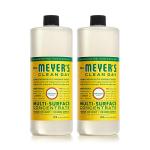 MRS. MEYER'S CLEAN DAY Multi-Surface Cleaner Concentrate, Use to Clean Floors, Tile, Counters, Honeysuckle, 32 Fl. Oz - Pack of 2