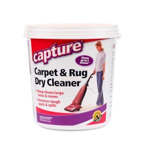 Capture Carpet & Rug Dry Cleaner w/Resealable lid - Home, Car, Dogs & Cats Pet Carpet Cleaner Solution - Strength Odor Eliminator, Stains Spot Remover, Non Liquid & No Harsh Chemical (2.5 lb)