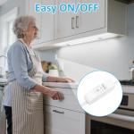 maylit Under Cabinet Lighting Plug in, 14 Inch Linkable Ultra Bright LED Light Bar, Renter Friendly Lamp, Wired Indoor Lights for Kitchen Cabinet, Counter, Workbench, Desk, Shelf, Cool White