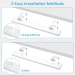 maylit Under Cabinet Lighting Plug in, 14 Inch Linkable Ultra Bright LED Light Bar, Renter Friendly Lamp, Wired Indoor Lights for Kitchen Cabinet, Counter, Workbench, Desk, Shelf, Cool White